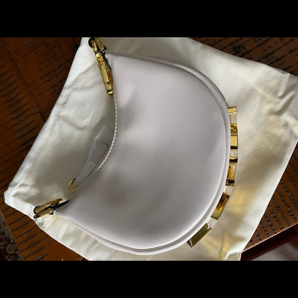 *RESERVED*White Leather Nano Bag